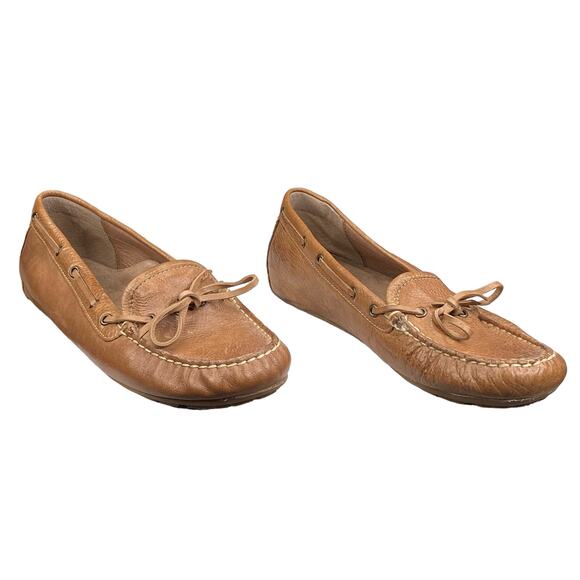 Abeo Women's Marilee Tan Leather Slip On Flats Size US 6 - Picture 5 of 12